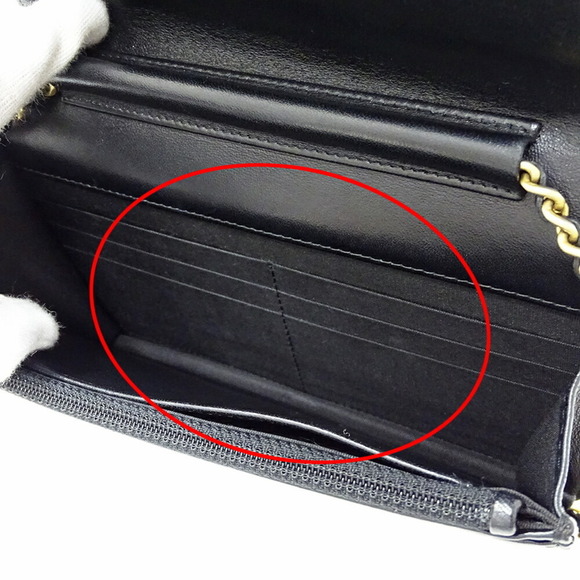 CHANEL Authentic Black Lambskin Leather Wallet - Picture 12 of 16